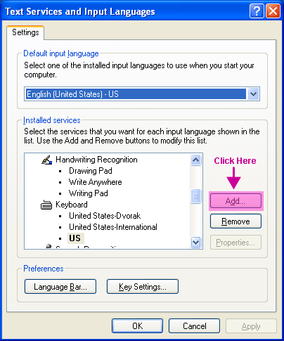 Language Settings